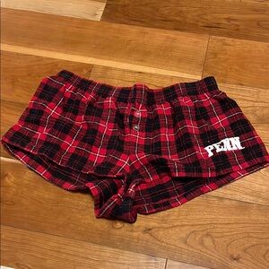 Red and Black Plaid Boxer Shorts